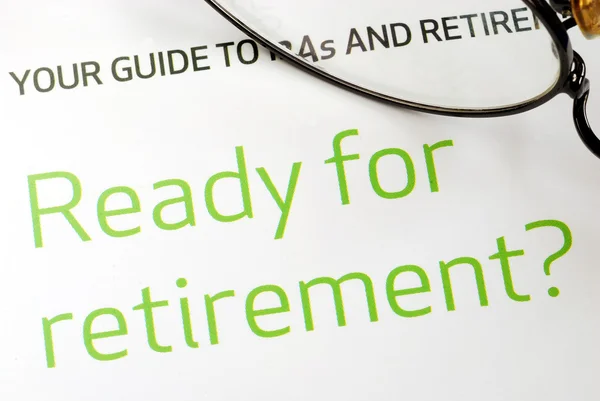 Voorbereiding op het pensioenconcept van de financiële planning — Stockfoto