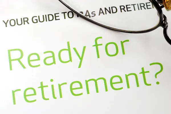 財務計画の退職の概念の準備 ストックフォト
