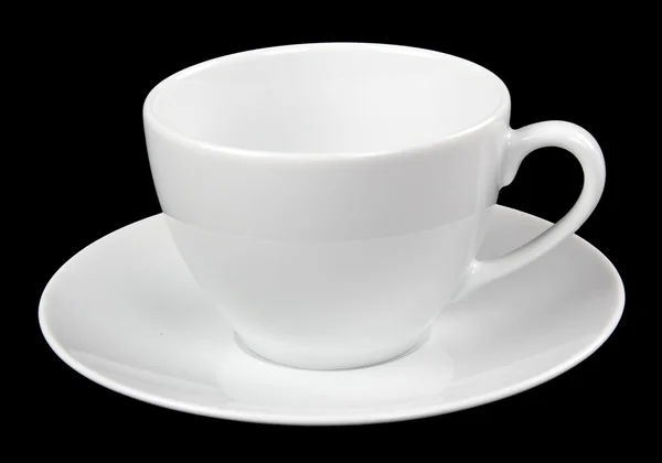 白いカップとソーサー — ストック写真