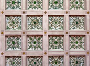 Painted ceiling at the Hermitage Museum in St. Petersburg clipart