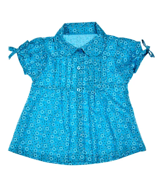 ベビー ブルーのドレスbaby blå klänning — Stockfoto