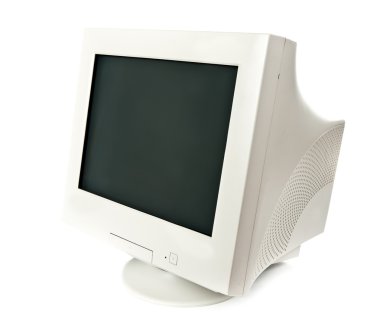 Old CRT monitor clipart