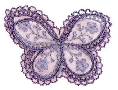 Pattern on the fabric, butterfly clipart