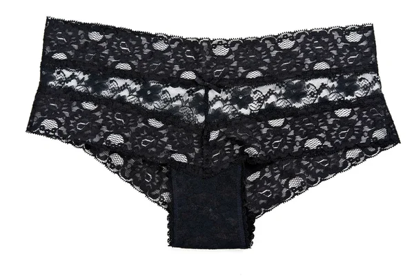 Women's black panties — Stock Photo, Image