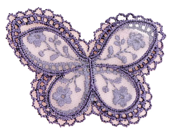 Візерунок на тканині, метелик — стокове фото