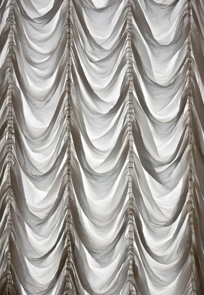 stock image White curtains draped theater