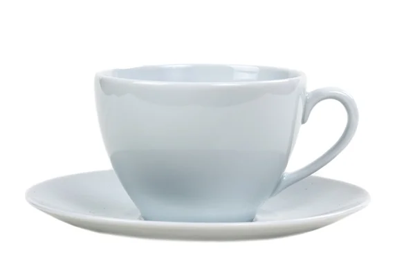 White cup and saucer — Stock Photo, Image