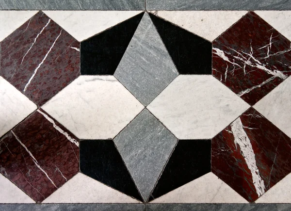 stock image Geometric patterns on the marble floor