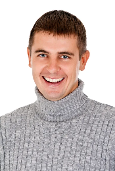 Портрет красивого улыбающегося мужчины — стоковое фото