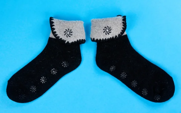 Une paire de chaussettes en laine — Photo