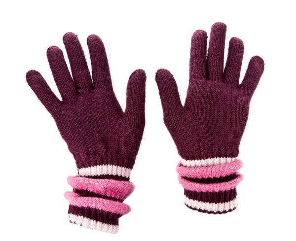 Пара теплых перчаток — стоковое фото