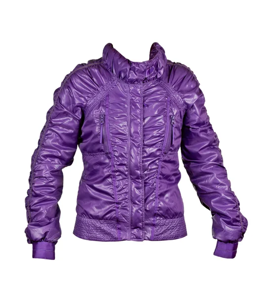 Фіолетова жіноча модна куртка — стокове фото
