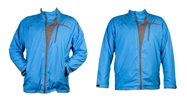 Un collage de dos chaquetas deportivas azules —  Fotos de Stock