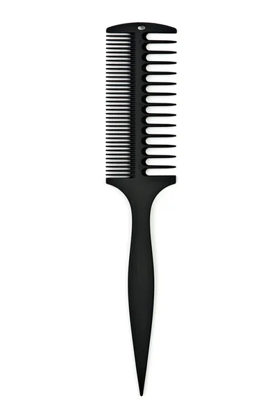 Black plastic comb-sided — Stock Photo, Image