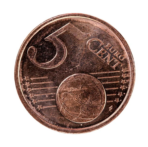 Монета 5 евро — стоковое фото