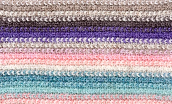 Tricotado listrado fundo colorido — Fotografia de Stock