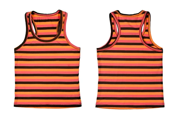 Collage de dos camisetas a rayas de mujer —  Fotos de Stock