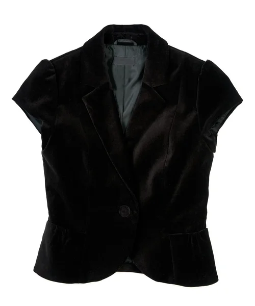 Černé sametové vestě — Stock fotografie