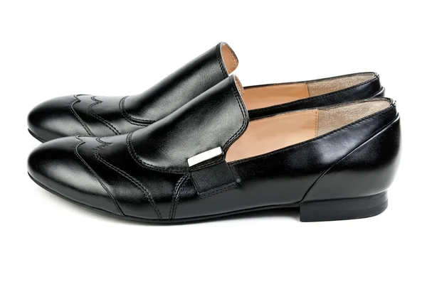 Stylowe klasyczne czarne buty — Zdjęcie stockowe