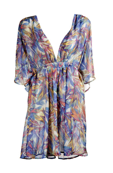 Летнее цветное платье
