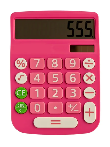 Glamoureuze roze rekenmachine — Stockfoto