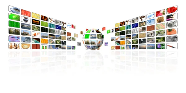Multimedialer Hintergrund — Stockfoto