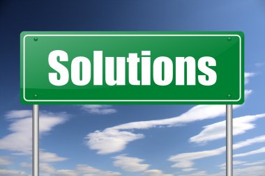 Solutions traffic sign clipart