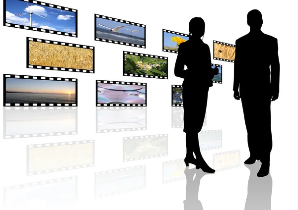 Multimedia center företagspresentation — Stockfoto