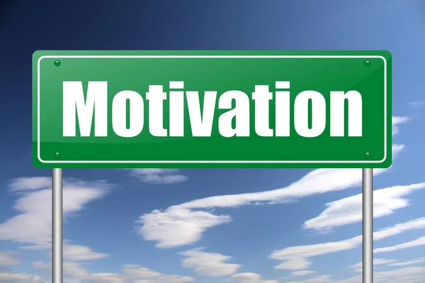 Motivation traffic sign — Stock Photo, Image