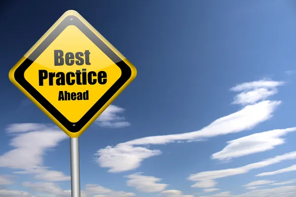 Best practice sign — Stock Photo, Image