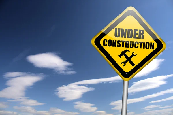 stock image Under construction sign