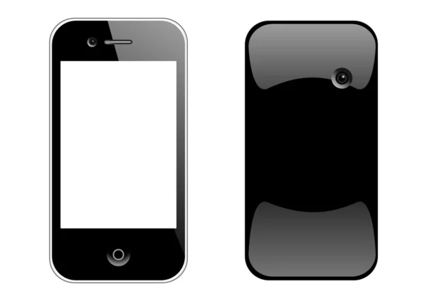Mobiele telefoon voor- en achterkant — Stockfoto