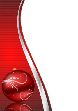 Christmas background with christmas ball clipart