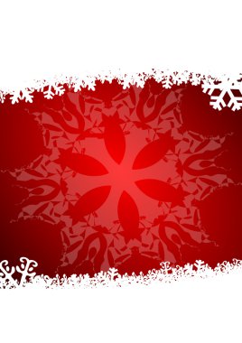 Christmas background with snowflakes clipart