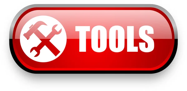 Tools web button — Stock Photo, Image