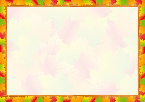 Осенняя рамка — стоковый вектор