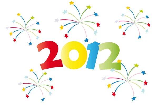 Ano Novo 2012 cartão —  Vetores de Stock