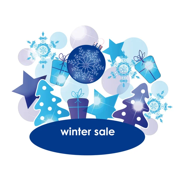 Zimní prodej — Stockový vektor