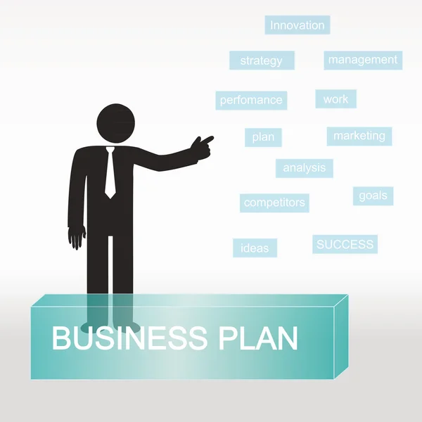 Business plan — Stock Vector