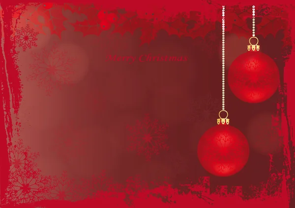 Grunge-Weihnachtskarte — Stockfoto