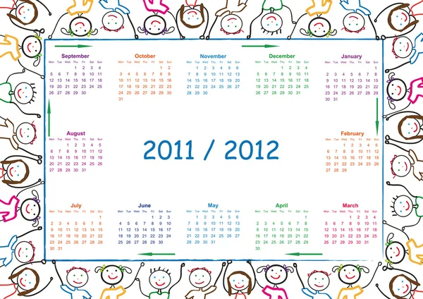 School calendar — Stock Photo, Image