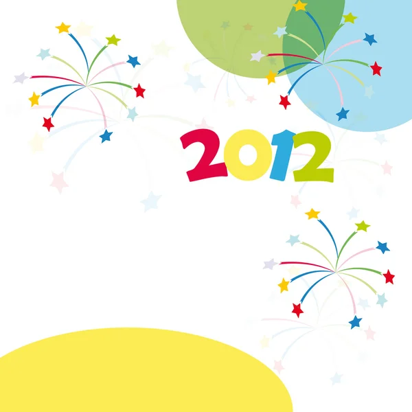 2012 nieuwjaarskaart — Stockfoto