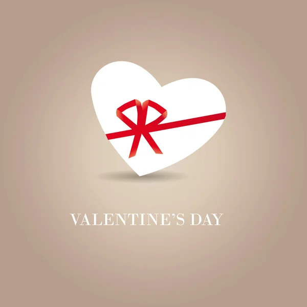 Simple carte mignonne le jour de la Saint-Valentin — Image vectorielle