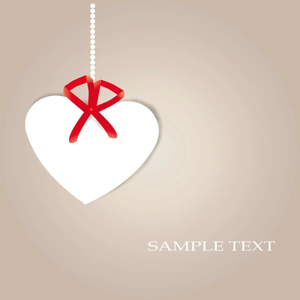 Egyszerű aranyos, kártyára a valentine's day — Stock Vector