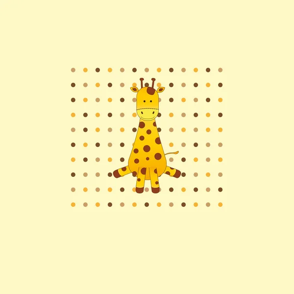 Young giraffe — Stock Vector