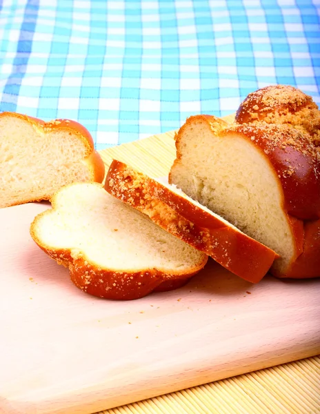 Sweet baked bread challah — Stock Photo, Image