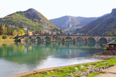 Drina bridge clipart