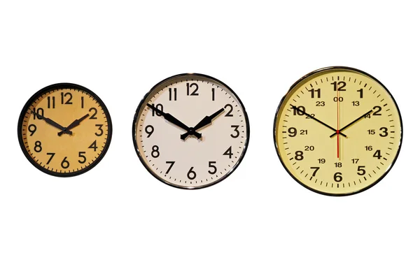 Trzy zegary — Zdjęcie stockowe