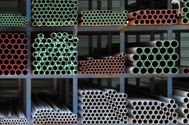 Iron pipes clipart