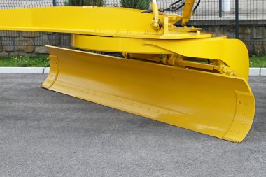 Yellow plow clipart